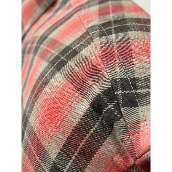 Nike 6.0 Shirt Mens 2XL Gray Red Plaid Short Sleeve Cotton Casual - Picture 6 of 7